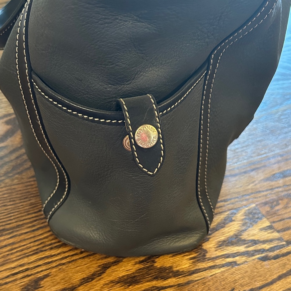 Dooney & Bourke Black Leather Tote - Picture 3 of 12